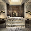 Luxury interior wall cladding Italian Arabescato Corchia marble tiles